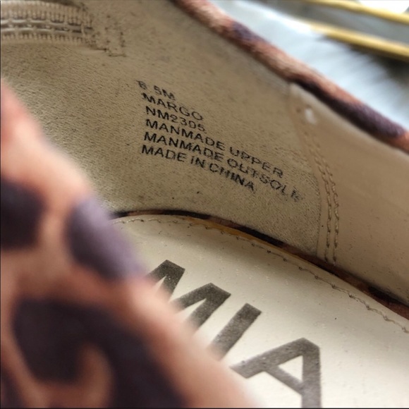 MIA cheetah print 6.5 heels. Like new - Picture 4 of 5